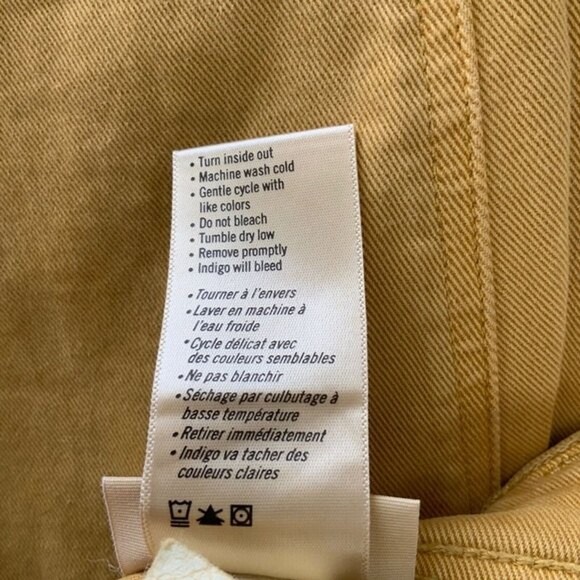 PAIGE Mustard Colette High Rise Jeans Slim Crop Flare Going-out Contemporary 25 - Picture 6 of 9